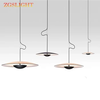 

Modern Italian Designer Samurai Hats UFO Pendant Lights Nordic Hanging Lamps for Living Room Dining Room Kitchen Saucer Fixtures