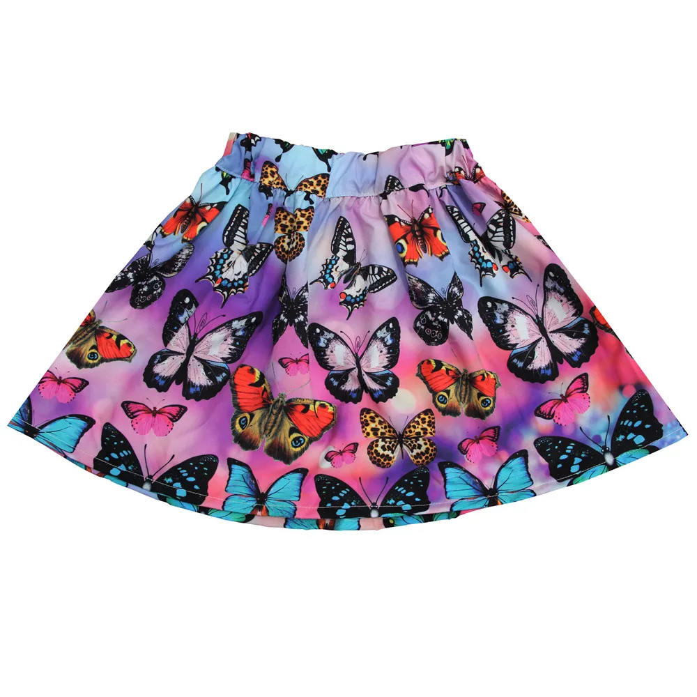 children skirts The butterfly printed clothing skirts baby kids