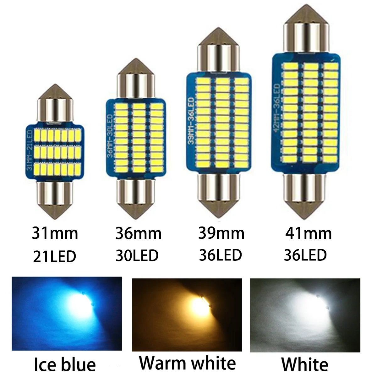1 шт. без ошибок Canbus C5W C10W автомобильная интерьерная лампа 3014 SMD стильный