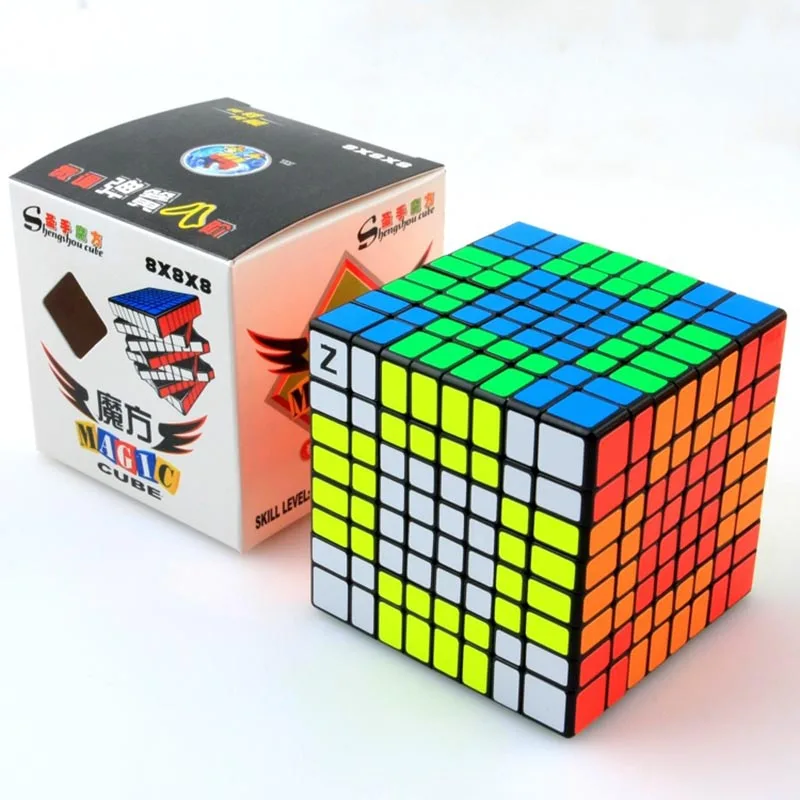 SHENGSHOU 7092A высокое Скорость Magic Cube 8x8x8 84 мм Профессиональный Топ Magic Cube образования взрослых детей обучающие игрушки подарки MF804