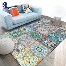 SunnyRain, 1 шт., ретро принт, коврики для спальни, ковры для гостиной, кухонный коврик, моющийся