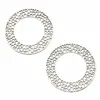 WYSIWYG 4pcs 49x49mm Charms Wreath Big Round Circle Pendants Alloy DIY Jewelry Making Accessories ► Photo 3/6