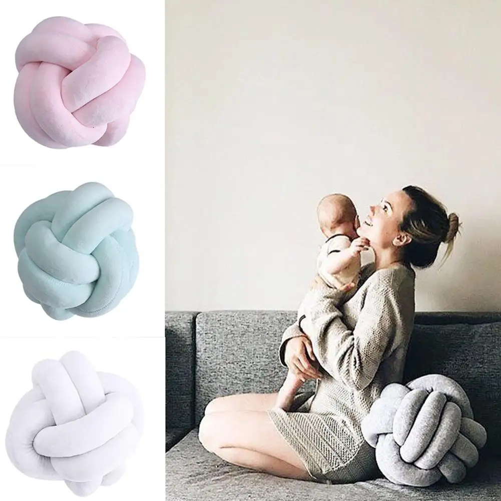 

Creative 18cm Knotted Ball Throw Pillow Waist Back Cushion Home Sofa Bed Decor Cushion Toys Pillow Seat Chair Cushion Head Res