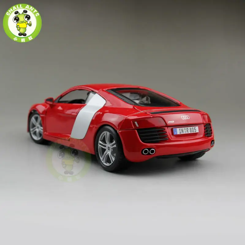 1/18 Audi R8 спортивный гоночный литой металлический автомобиль модель Maisto красный цвет