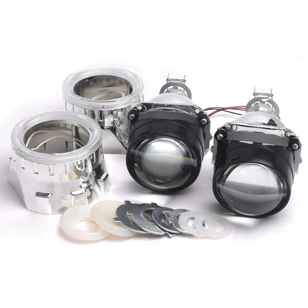 

Hot Sale 2.5 Inch Bi-Xenon Hi/Lo for HID Projector Kit Conversion Lens Angel Eye CCFL Halo for Car Auto Headlight