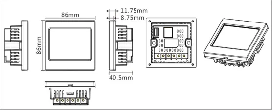 Samkoon EA-035A-T HMI Сенсорный экран 3,5 дюймов 320*240 интерфейс человека