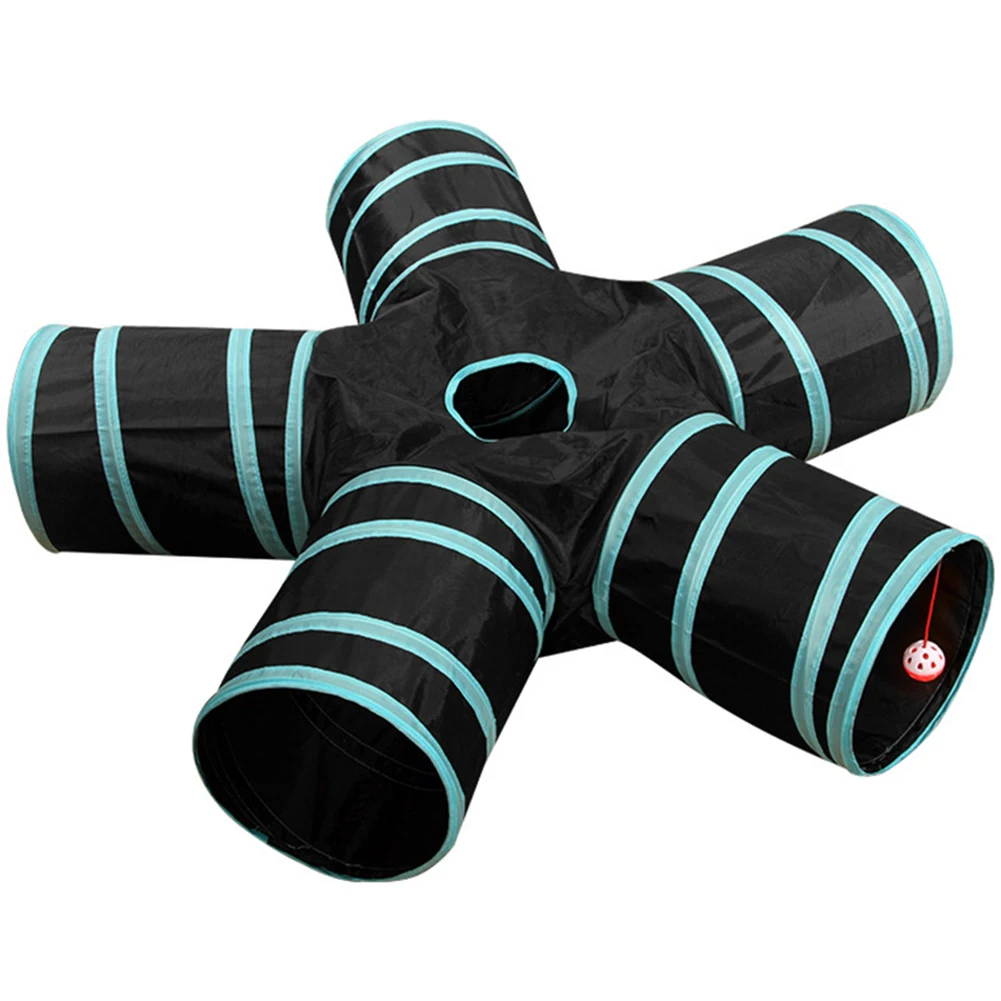 001 Игрушка для кошек, туннель, складной, 5 способов игры, игровая трубка для обучения, внутри, на открытом воздухе-капля - Цвет: 001