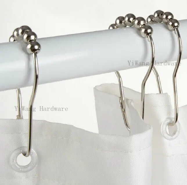 Durable Practical Luxury Metal Shower Curtain Rings with Easy Glide