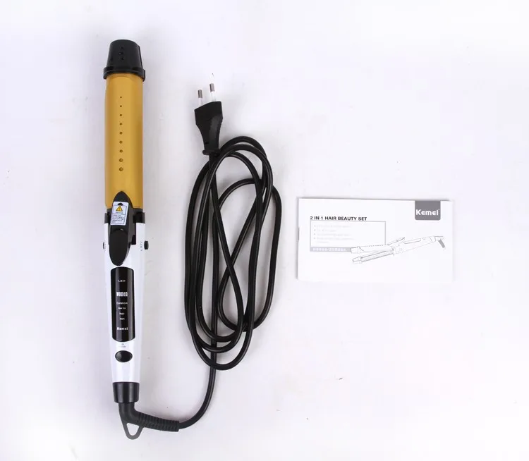 Kemei 2 в 1 Flat Iron Выпрямители для волос для завивки волос Инструменты для укладки волос Профессиональный Выпрямитель для волос