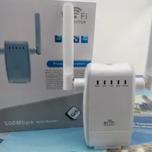 Новейший 300 Мбит/с WiFi расширитель диапазона Усилитель сигнала для ретранслятора 2x Antenna_EU