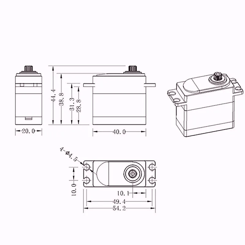 KINGMAX CLS2511S 80 г 25кг. см Цифровой Стандартный водонепроницаемый сервоблок стали шестерни водонепроницаемый полный CNC алюминиевый корпус для RC