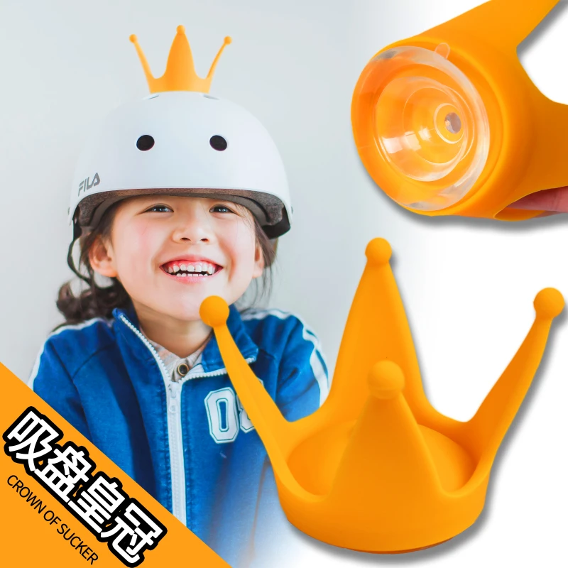 Детский мотоциклетный шлем Корона украшение для катания на лыжах, роликовых коньках, велосипедные шлемы креативная милая игрушка