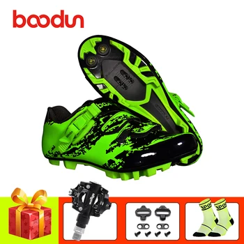 

BOODUN mountain bike shoes 2019 men women cycling shoes sapatilha ciclismo mtb SPD pedals self-locking bicycle sneakers