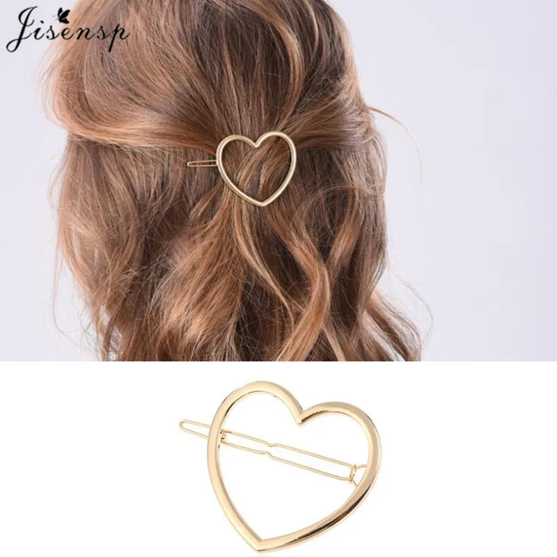 

Jisensp Girls Hairpins Hair Simple Romantic Peach Heart Barrettes Fashion Jewelry for Women Hair Pins Head Accessories bijoux