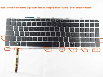 

NEW For HP Envy m7-j100 m7-j120dx m7-j178ca US Keyboard Frame Backlit Accessory