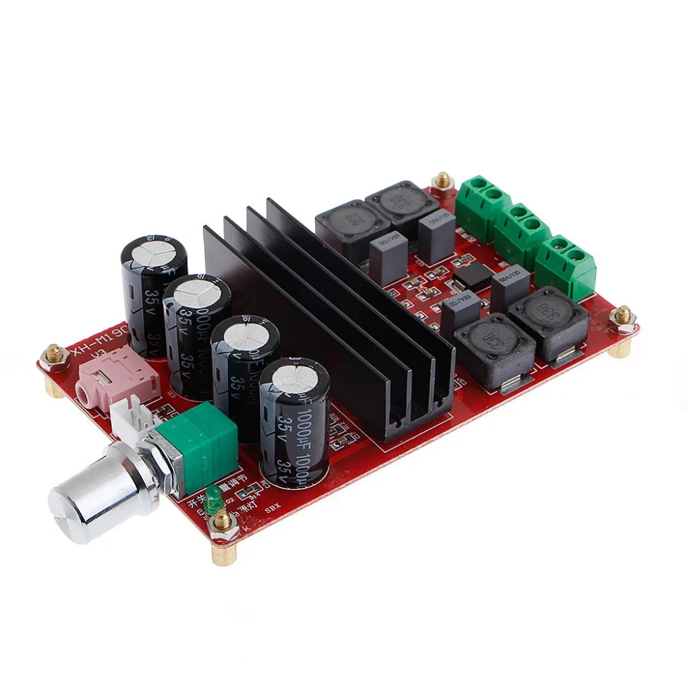 Цифровой усилитель TPA3116D2 2x100 Вт 2 канальный аудиоусилитель 12 24 В DIY модуль источник