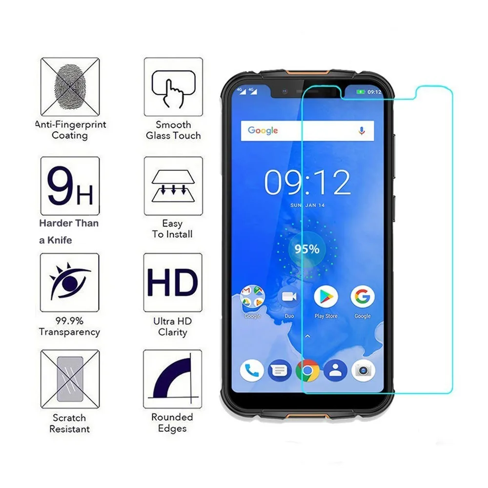 2 упаковки для Ulefone Armor 5 Power U00 7 Pro 9H 0 3 мм 2.5D прозрачная защитная пленка из