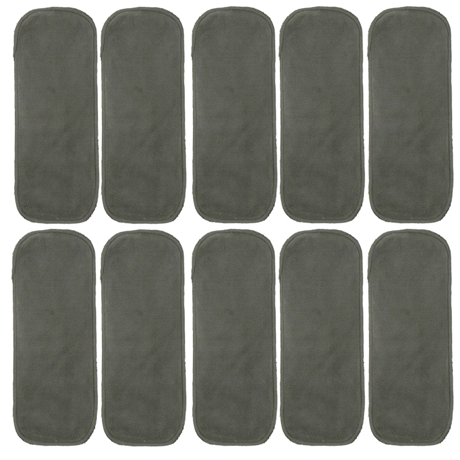 MABOJ тканевые подгузники Вставка 10 шт. подкладка с бамбуковым углем вставки 4 слоя для детской ткани пеленки подгузник