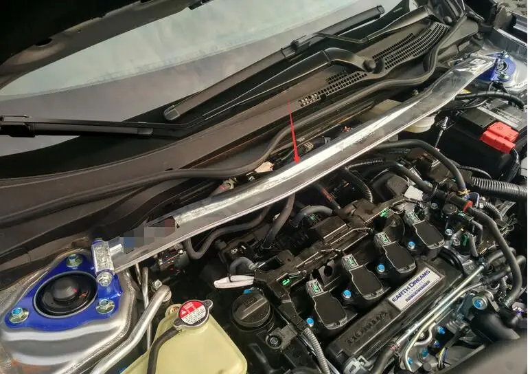 Engine Aluminum Front Strut Tower Bar FOR Honda CIVIC 2016+in Strut