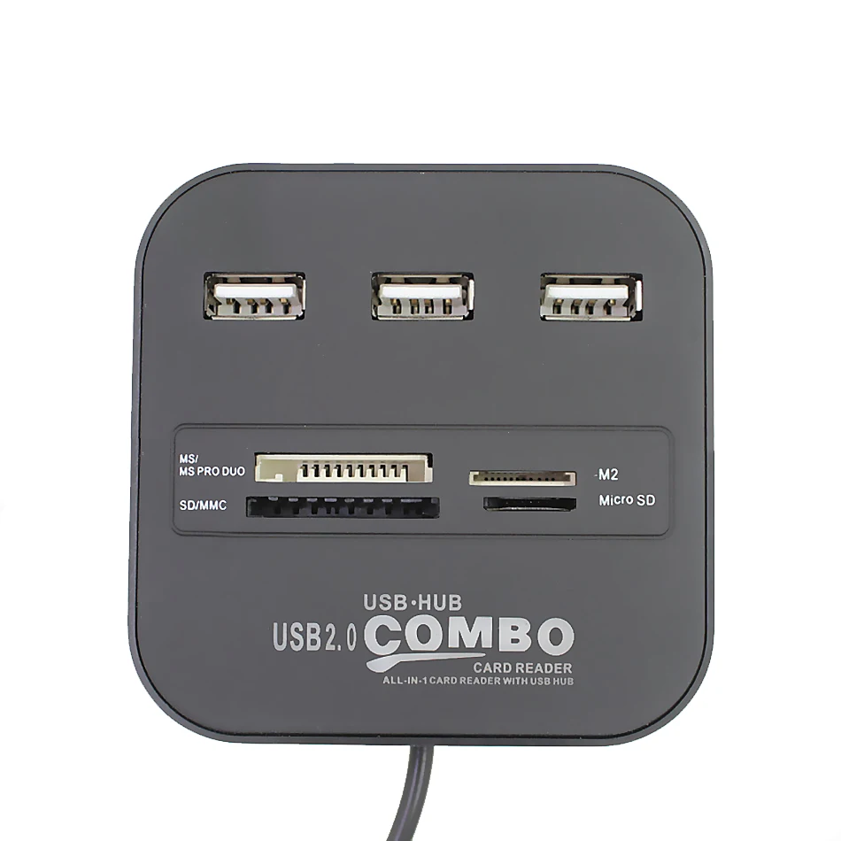 Memery карты устройство для чтения USB 2,0 комбинированный адаптер для Micro SD SDHC TF M2 MMC MS PRO DUO кардридер USB разветвитель концентратор для ПК