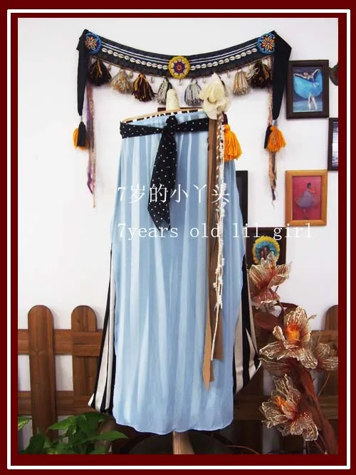 

Transparent Thin Skirt With Open Slit Belly Dance Skirt CX033