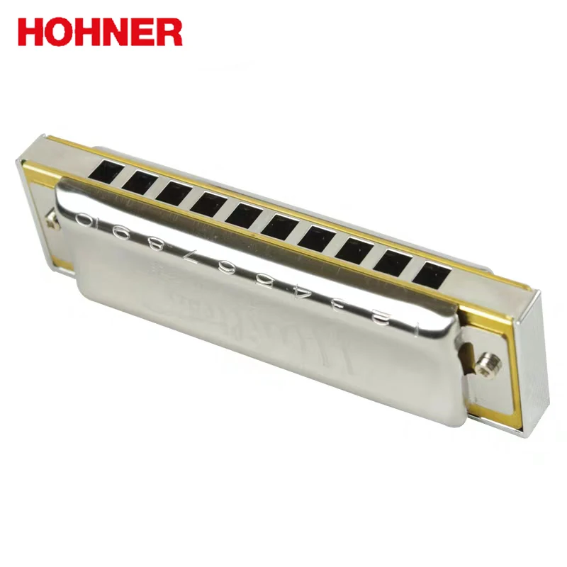 Hohner темно синий J.J.Milteau 10 отверстий 20 тонов диатонический ротовой орган