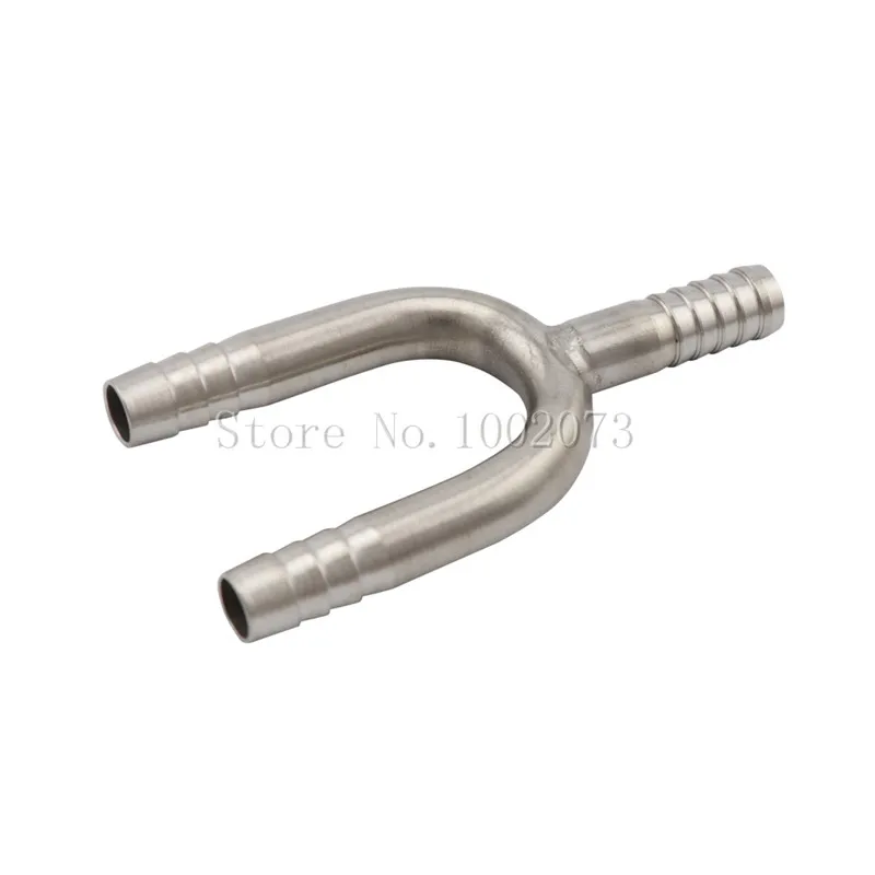 Stainless Steel U Shaped Hose Barb Tee 3-Way T-Shape 4-Way Beer Hose Splicer Connector Cross Fittings for Home Brewing Beer Line (5)