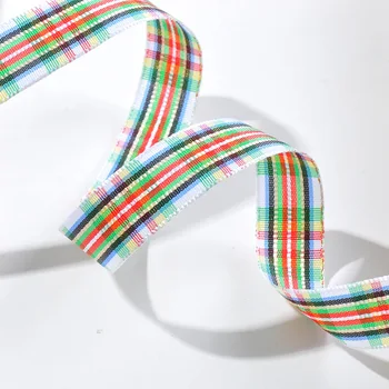 

9mm Colourful Plaid Rabbon Hair Decorate Accessories