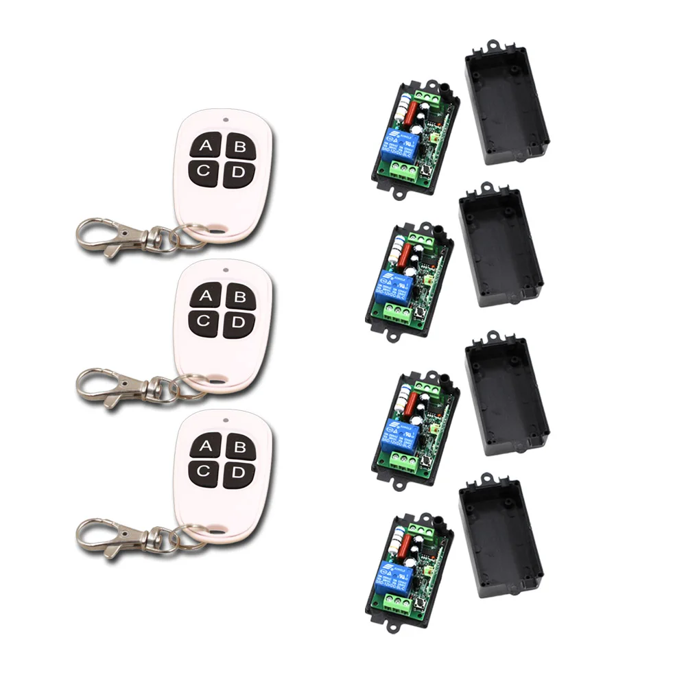 Best Quality RF Wireless Remote Control Light Switch 3pcs Remote Control and 4 pcs Receiver 315mhz or 433mhz Free Shipping Best Quality RF Wireless Remote Control Light Switch 3pcs Remote Control and 4 pcs Receiver 315mhz or 433mhz Free Shipping