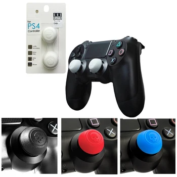

Silicone Analog Grips Thumb Stick Caps Cover For Sony Playstation 4 Controller Skull & Co. CQC Elite Thumbstick For PS4 Gamepad