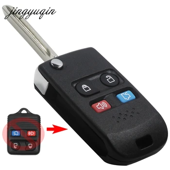

jingyuqin 10pcs 4BTN Modified Folding Remote Key Flip Shell For Ford Crown Victoria Escape Expedition Explorer Explorer Sport