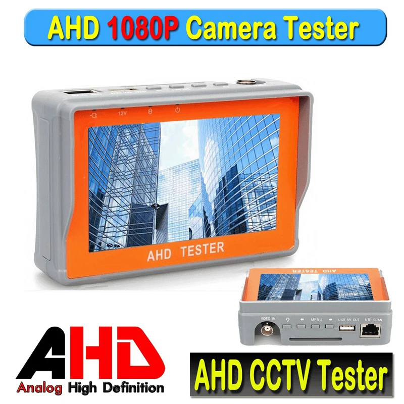 Портативный 1080P AHD CCTV Тест er 4,3 дюймов AHD 2,0 Камера тест ing UTP сетевой кабель тест NTSC/PAL CCTV HD тест er монитор 12 В выход