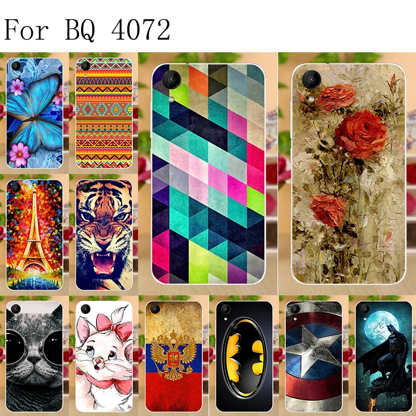 

TPU Phone Case for BQ Strike Mini 4072 Cover Soft Silicone Back Cover for BQ 4072 Strike Mini BQS-4072 BQ-4072 Case Shells Coque