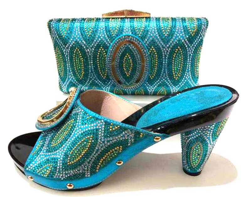 

Italian design shoe and bag handmade high quality shoes and bag to match for african lady aso ebi shoes and bag set SB8172-1
