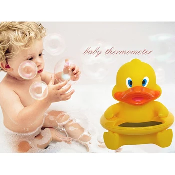 

2 in 1 Cartoon baby Cute Duck Shape Thermometer Baby Infant Bath Tub Water Temperature Tester Toy