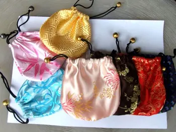 

2017---MIXED Jewelry Pouch/bag 10.5 X 10.5cm chinese silk bag/pouch