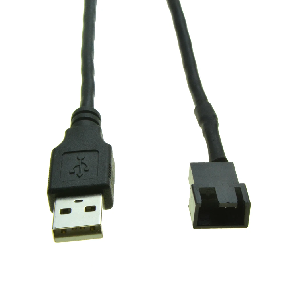 USB to 4Pin 3Pin Female PC Fan Cooling Converter Cable USB2.0 to 3 Pin
