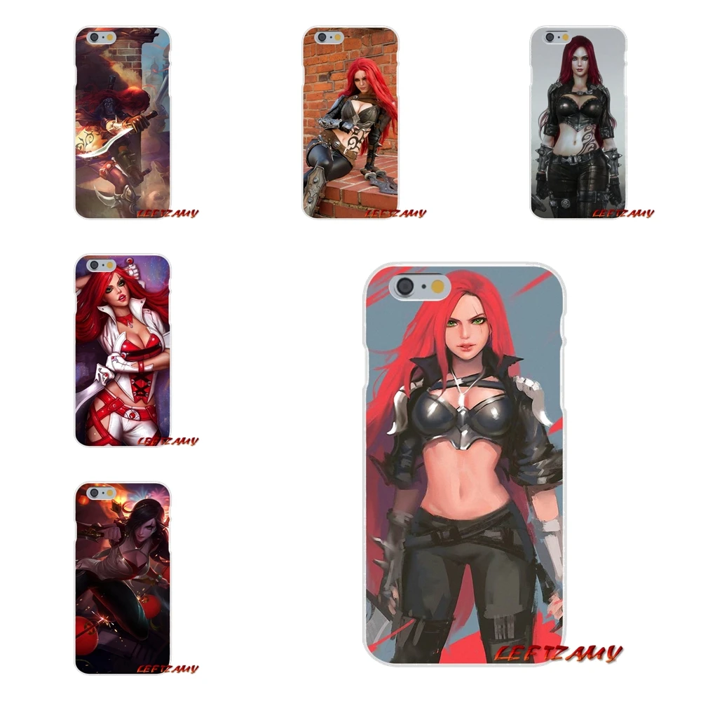 Катарина Лига Легенд Lol аксессуары телефон чехлы для samsung Galaxy A3 A5 A7 J1 J2 J3 J5 J7 2015 2016