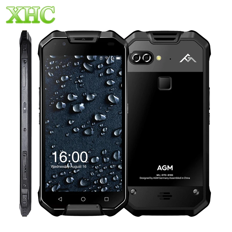 

AGM X2 6GB+64GB Smartphone Fingerprint ID 12.0MP 16.0MP 6000mAh IP68 Waterproof 5.5'' Android 7.1 Octa Core OTG NFC Mobile Phone