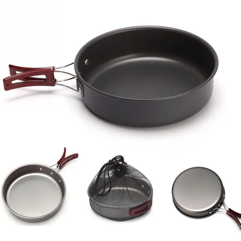 

High Quality Camping Fry Pan Multifunction Outdoor Camping Campfire Pot Picnic Middle Frying Pan Fry Pan Portable Single Pot