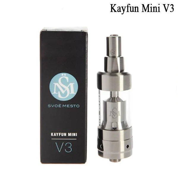 

Kayfun Mini V3 RTA Electronic E Cigarette 316 SS Material Airflow Rebuildable Atomizer for Mechanical Mod Vape Vaporizer Pen Kit