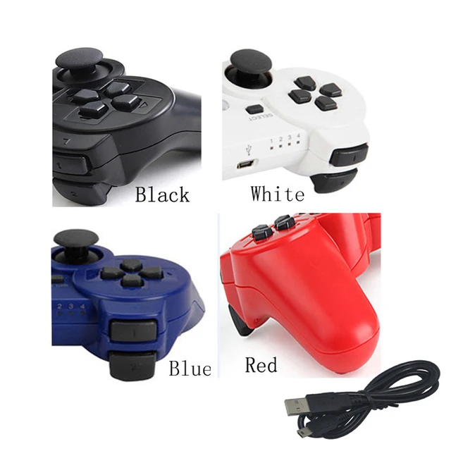 Best Offers 10pcs Wireless virration Bluetooth Game controller Gamepad for playstation 3 For PS3 Joystick with charge cable