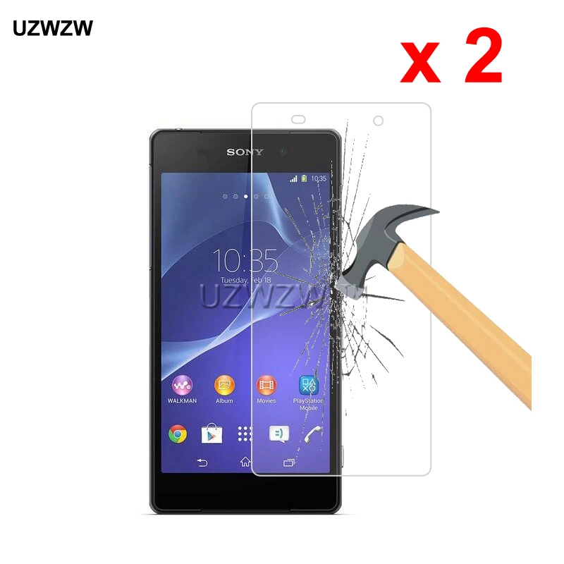 

2pcs For Sony Xperia Z2 0.26mm 2.5D Premium Tempered Glass Protective Glass Film Screen Protector For Sony Xperia Z2 Glass