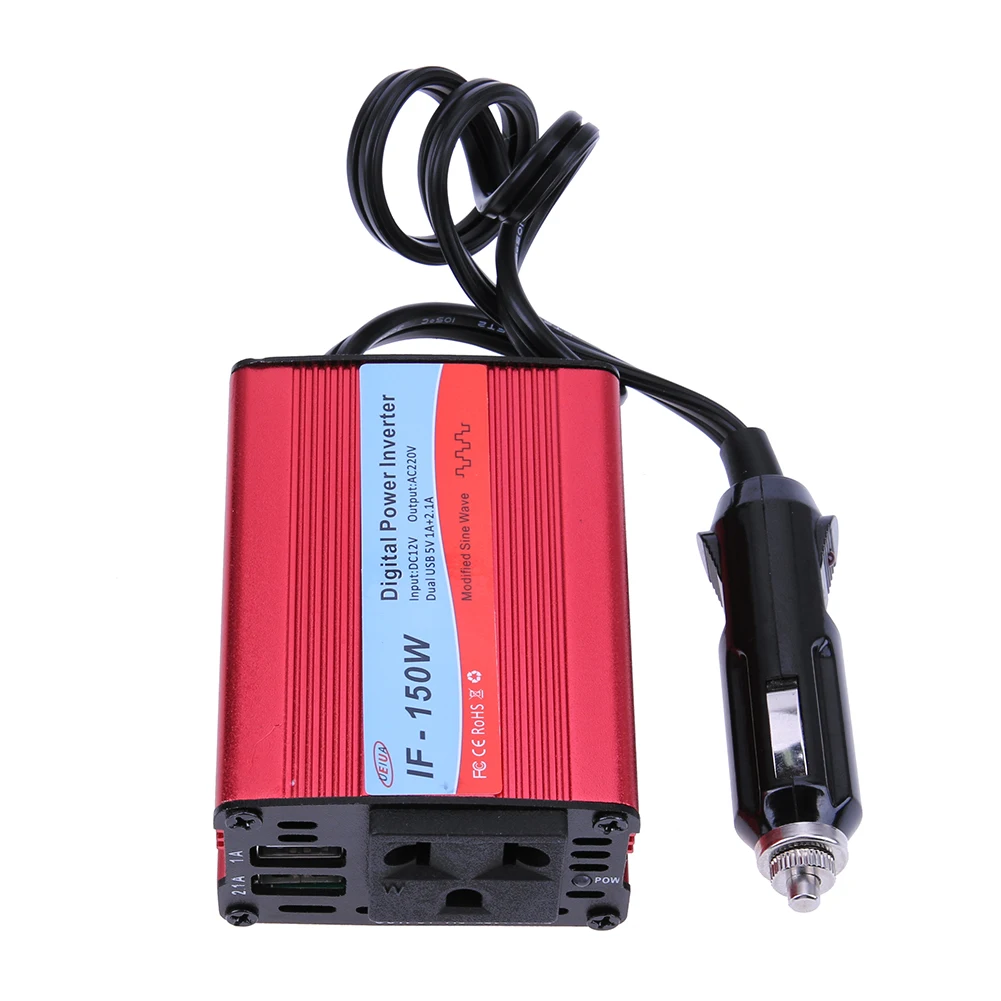 Buy 150W 12V 220V Car Inverter DC To AC Power Inverter