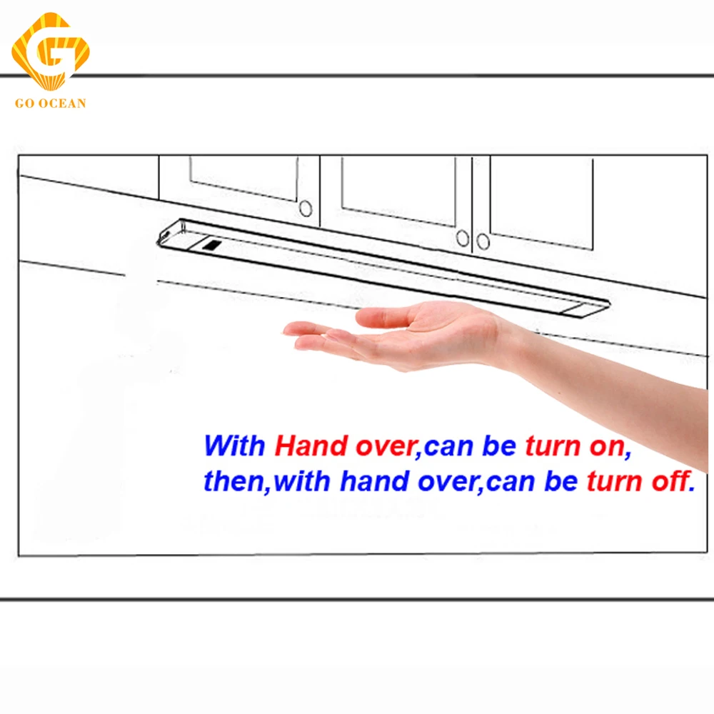 الذهاب المحيط تحت إضاءة الخزانات مكافحة مصباح 12 V 30 سنتيمتر 50 سنتيمتر خزانة مصابيح الإضاءة والمطابخ خزانة LED دولاب ضوء