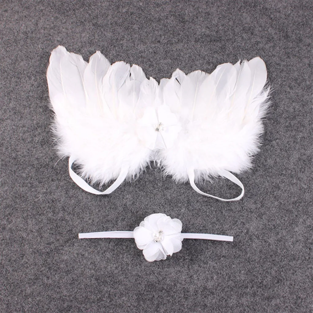 Newborn Photography Accessories Angel Wing Baby Photo Props Handmade Costumes For Infants Fotografia Crochet Costumes For Baby