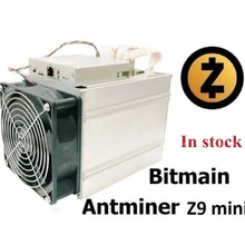 В течение 24 часов используется ZCASH Miner Bitmain Antminer Z9 Mini 10k Sol/s 300W Asic Equihash Miner с 750W блоком питания