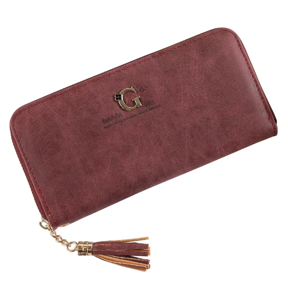 

Women Wallets Handbags Cards ID Holders Tassels Zipper Lady Purses Brand Design Moneybags Coin Purse Clutch Female Wallet Burse