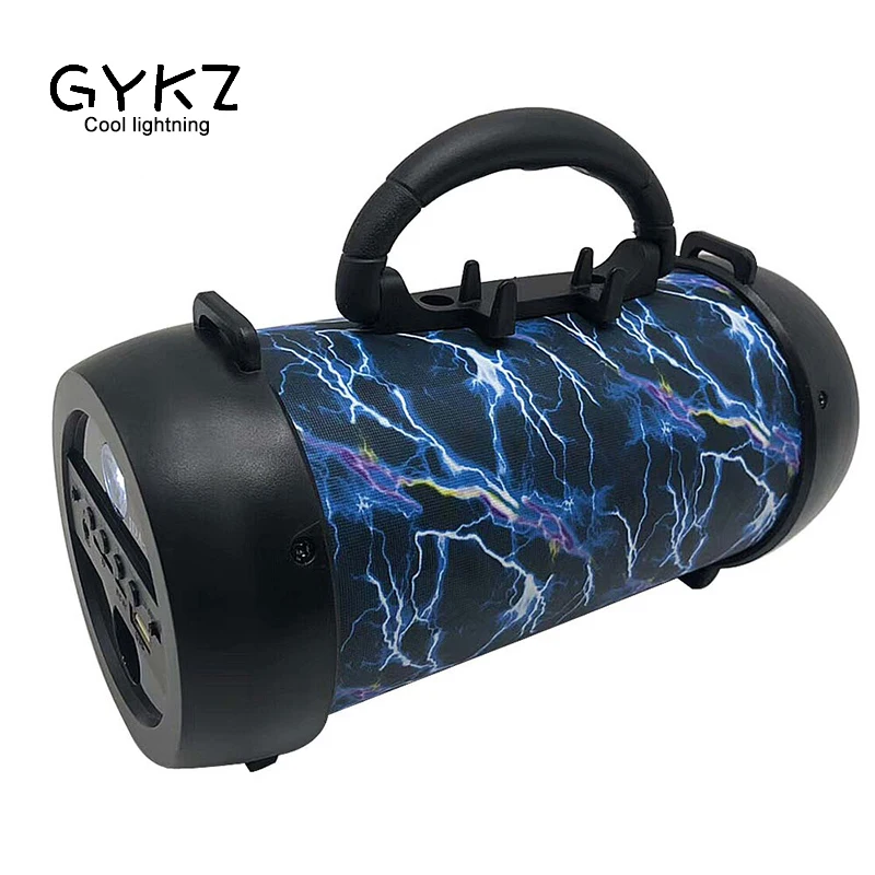 

GYKZ Bluetooth Barrel Speakers Portable Handheld Subwoofer Wireless Speakers Lighting Flashlight Microphone Loudspeaker Box