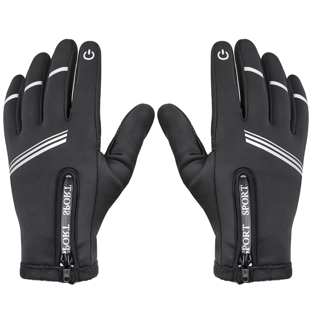 الشتاء الدراجات دراجة قفازات يندبروف الحرارية الدافئة الصوف الدراجة قفاز الرجال النساء دراجة نارية الثلوج التزلج الرياضة قفازات luvas دي